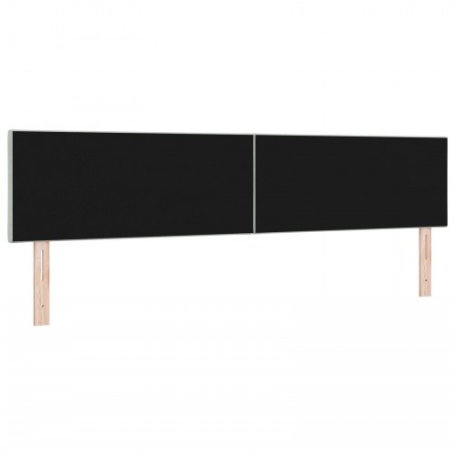 Sengegavl med Diamantblokdesign Lysegrå 200 cm Fløjl