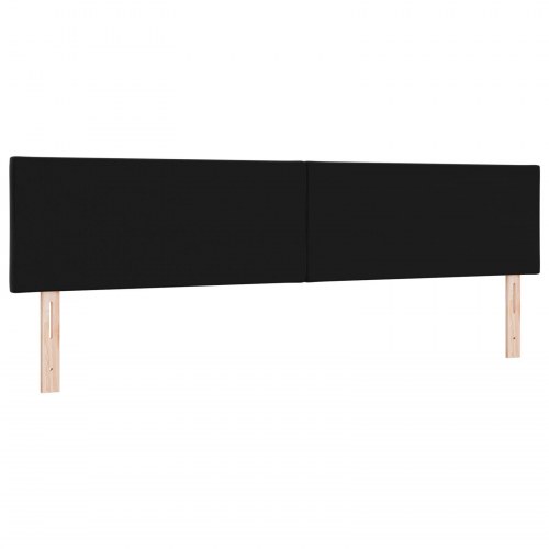 Hovedgærde Diamantblokke Design Sort 200 cm Velour