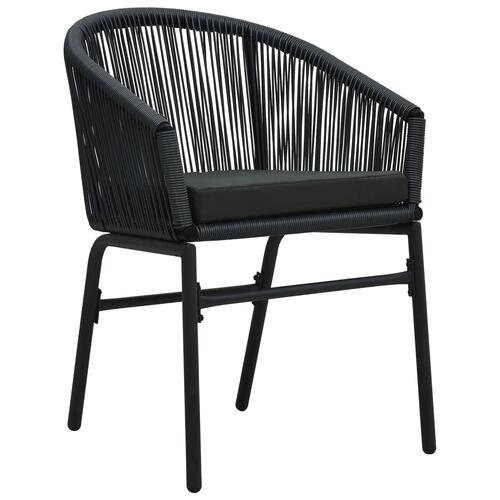 3 dele have spise sæt sort polyrattan