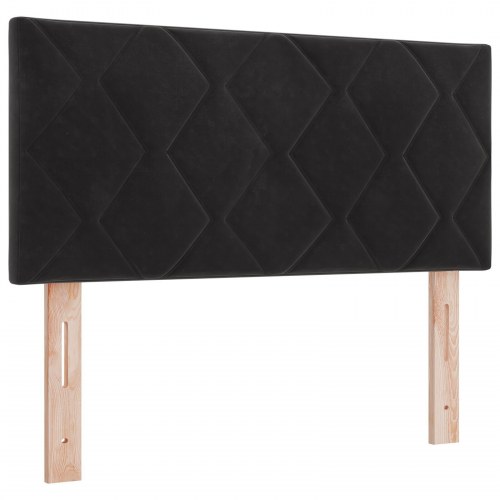 Hovedgærde Diamantblokke Design Sort 100 cm Velour