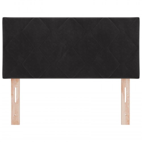 Hovedgærde Diamantblokke Design Sort 100 cm Velour