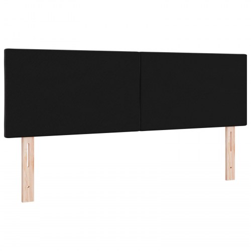Hovedgavl med diamantblokdesign Sort 140 cm Velvet