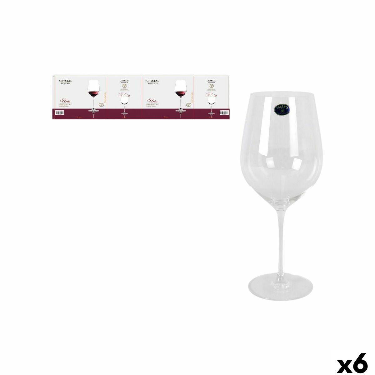 Sæt med vinglas Bohemia Crystal Uria Krystal (6 enheder)