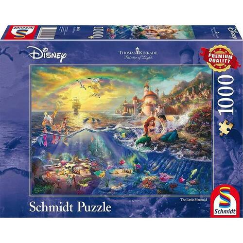 Disney puslespil - 1000 brikker, multifarvet