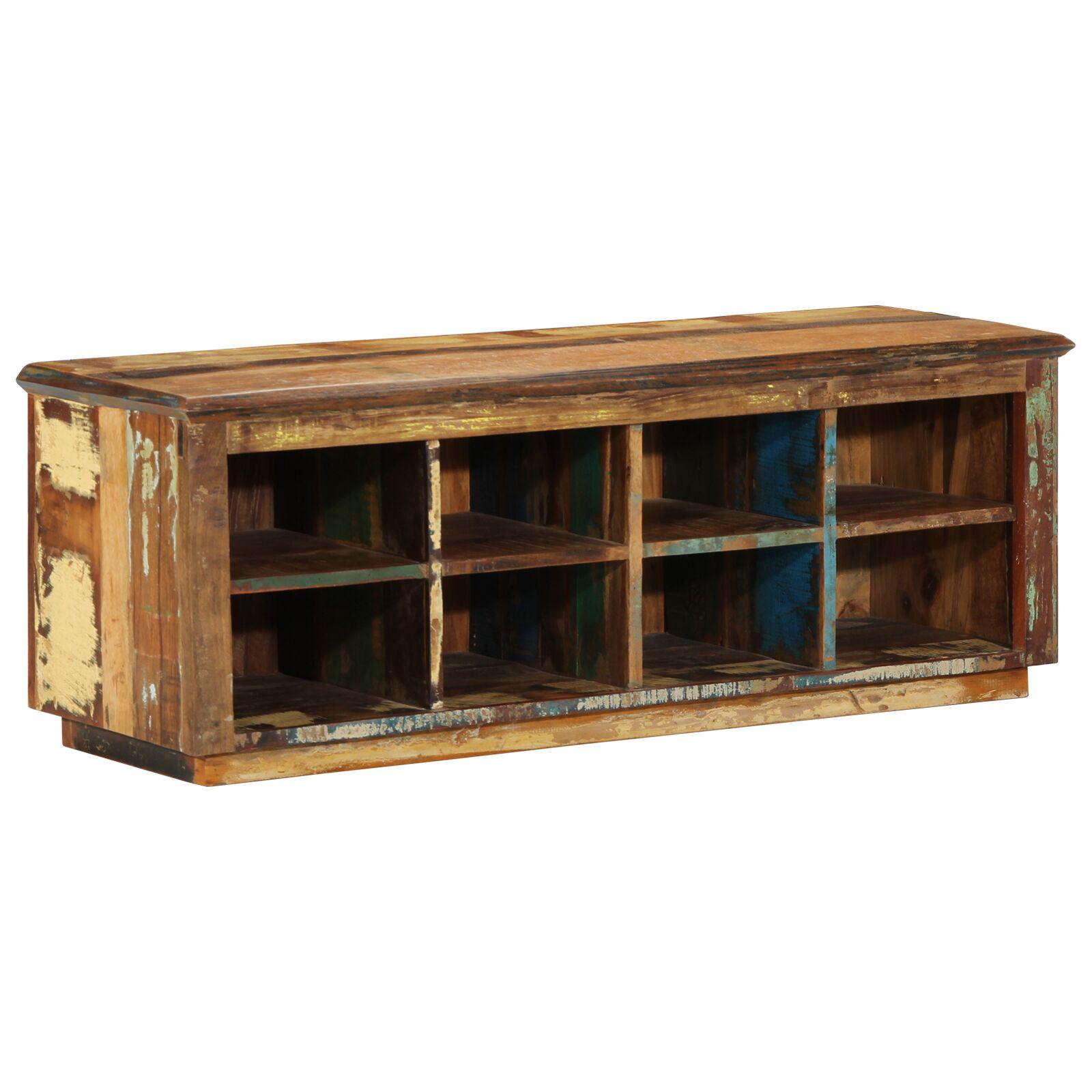 Sko skab Brun 110 x 35 x 40 cm Massivt genbrugstræ