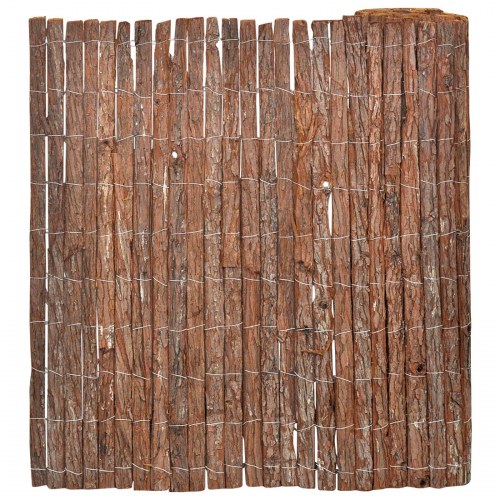 Hegnspanel Brun Træ 600 x 100 cm Holdbar Udendørs hegn