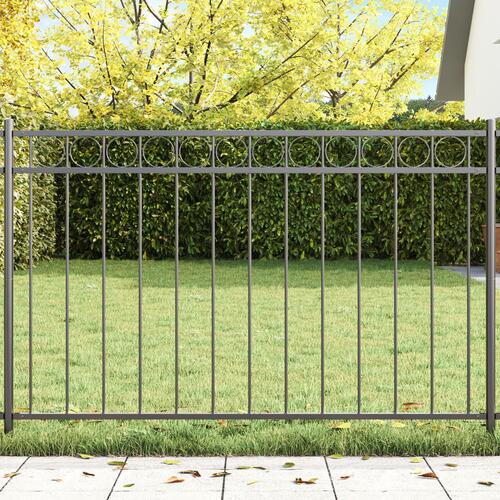 Hegnepanel Grå 1,7x1 m Stål