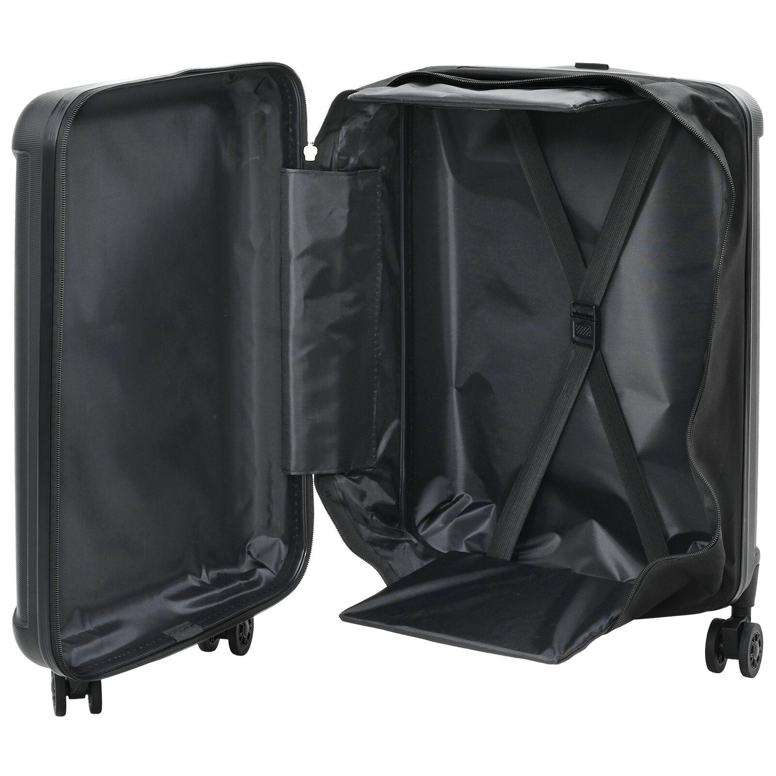 Foldbar Kuffert Hard Shell 20'' Sort 34x23x55.5 cm ABS