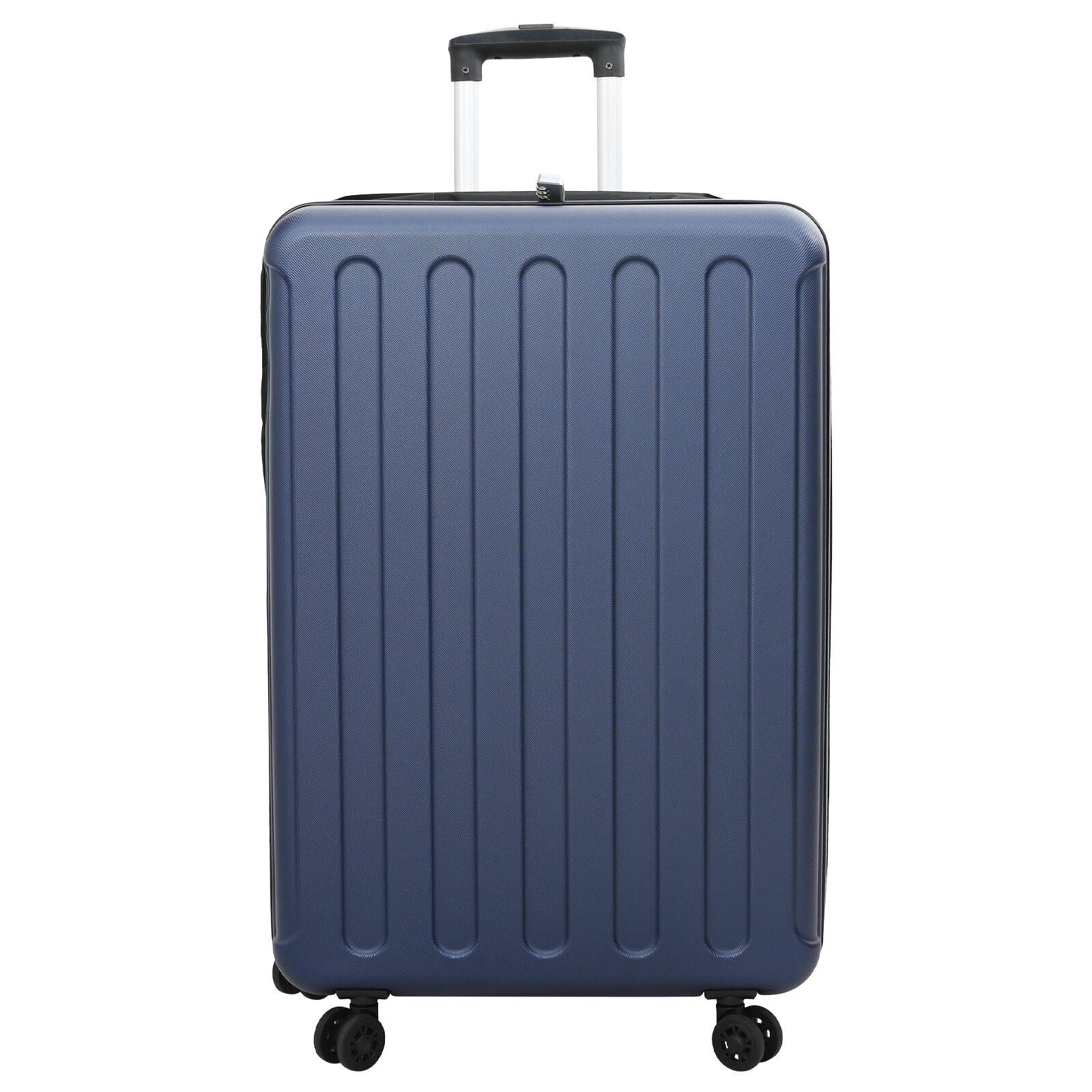Foldbar Kuffert Hårdt Skal 28"" Mørkeblå 50x30x76 cm ABS