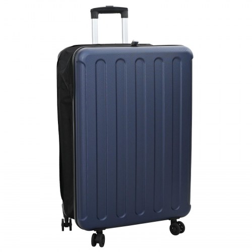 Foldbar Kuffert Hårdt Skal 28"" Mørkeblå 50x30x76 cm ABS
