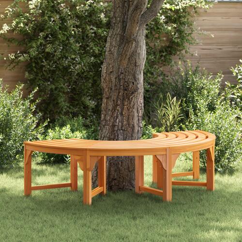 Udendørs Træbænk Halvrund 160 cm Solid Træ Eucalyptus
