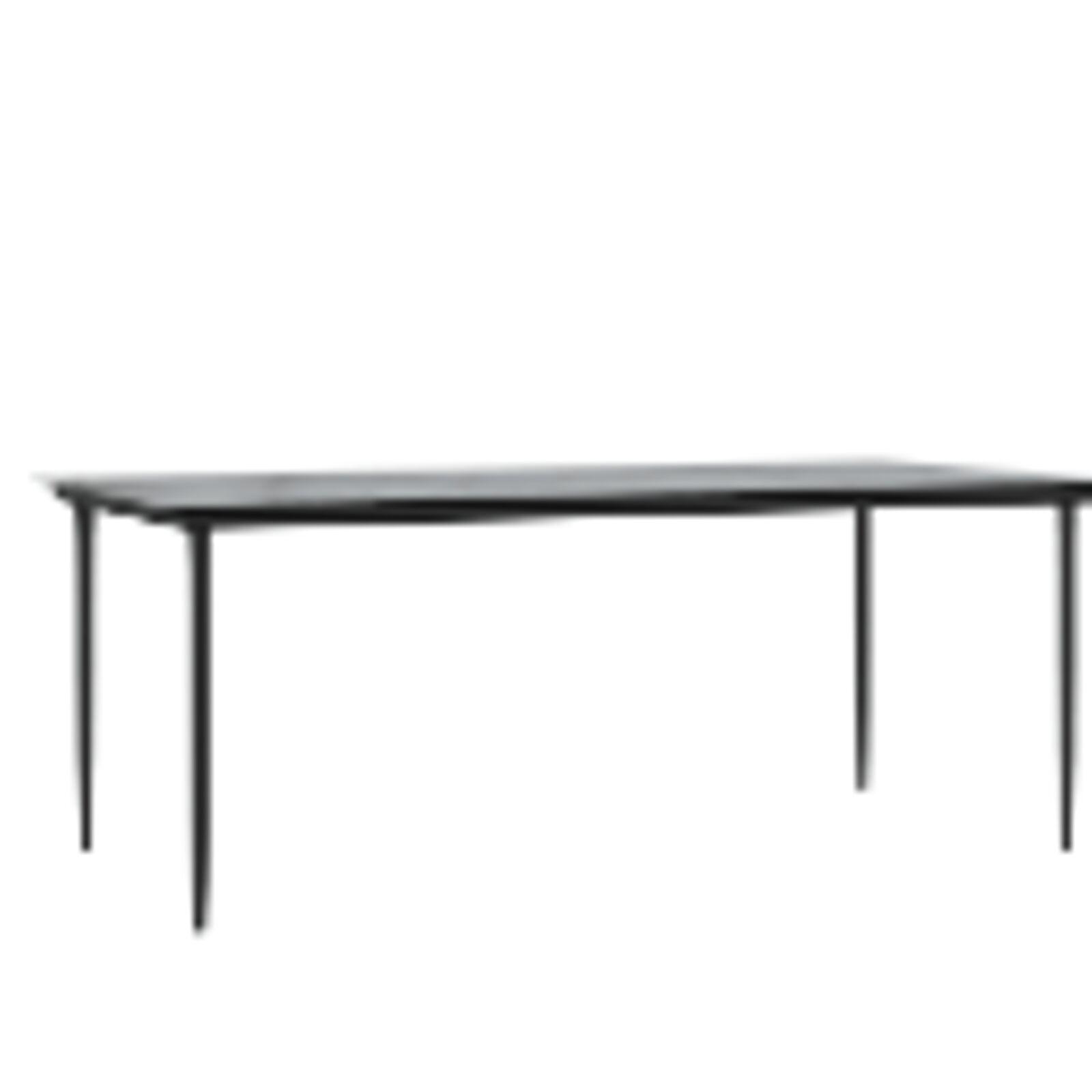 Udendørs borde Sort Metal Stor Robust Udendørs bord