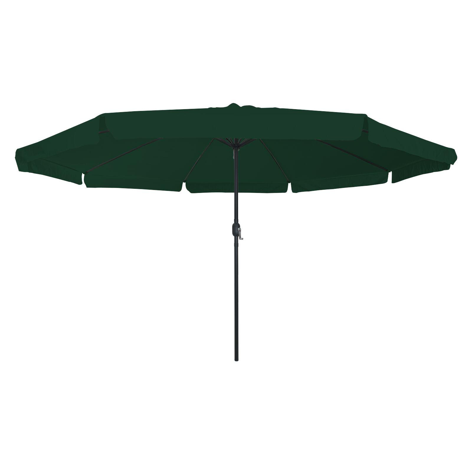 Haveparasol Grøn og Sort 395 x 395 x 245 cm Polyester og Stål