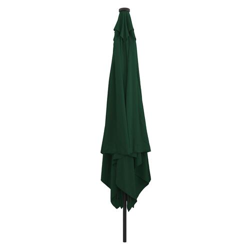 Udendørs parasoller & solskærme Grøn Polyester, Aluminium Stor