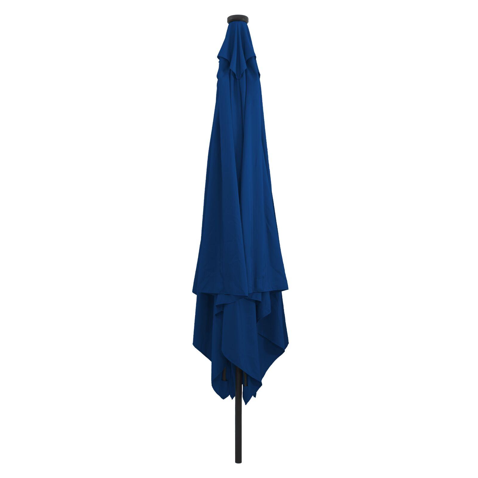 Haveparasol Blå og Sort 295 x 295 x 245 cm Polyester og Stål