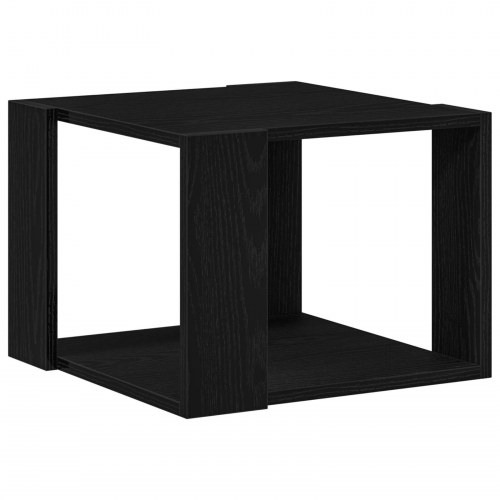 Kaffebord Sort eg 40x40x30 cm Ingeniørtræ