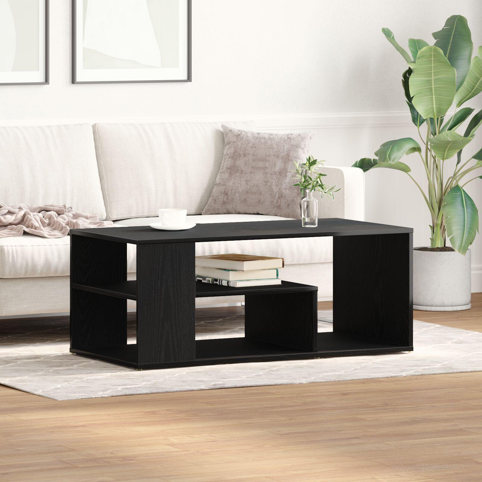 Sofabord Sort eg 100 x 50 x 40 cm Konstrueret træ