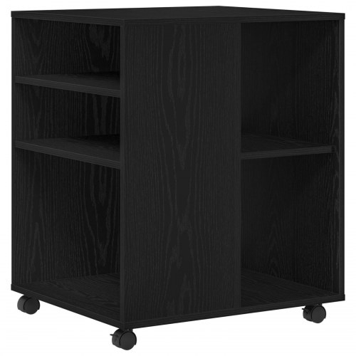 Opbevaringsskab Sort Eg 60x53x72,5 cm Konstrueret Træ