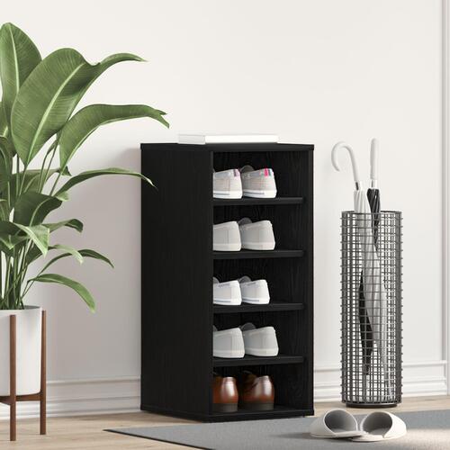 Skoholder i Sort Eg 32x35x70 cm i Konstrueret Træ