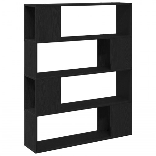 Bogreol Sort Eg 100x24x124 cm Konstrueret Træ
