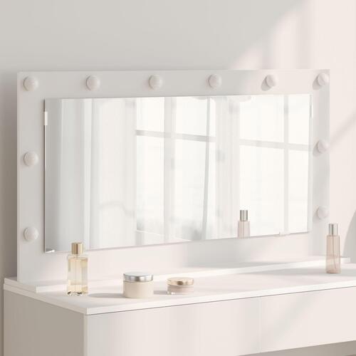 Bordspejl Hvid MDF, Glas 100 x 55 x 18 cm Bordspejl