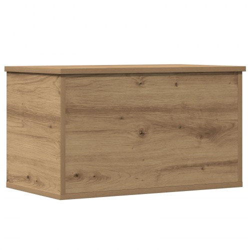Opbevaringskiste med låg Artisan Egetræ 60x35x35 cm Ingeniørtræ