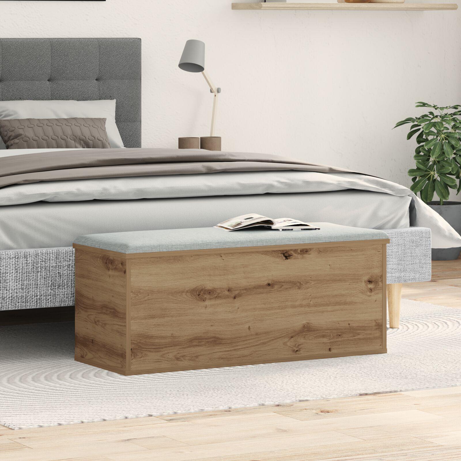 Opbevaringskasse artisan eg 90 x 35 x 35 cm Konstrueret træ