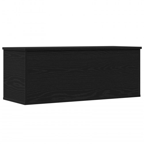 Opbevaringsboks Sort Eg 90x35x35 cm Lavet af Træ