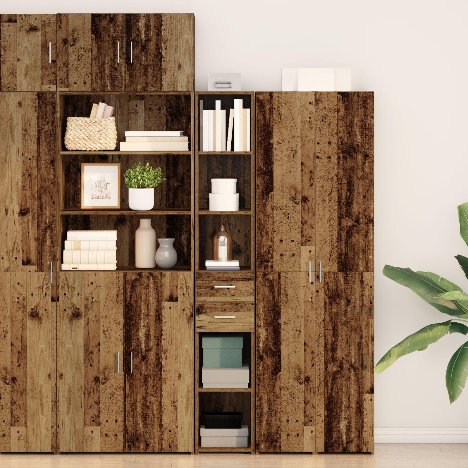 Highboard Gammelt træ 30 x 42.5 x 185 cm Konstrueret træ