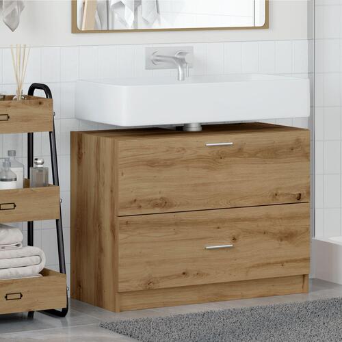 Vaskeskab Artisansk egetræ Spånplader 78 x 37 x 59 cm