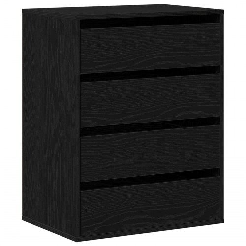 Kommode Sort Eg 60x41x76 cm Konstrueret Træ