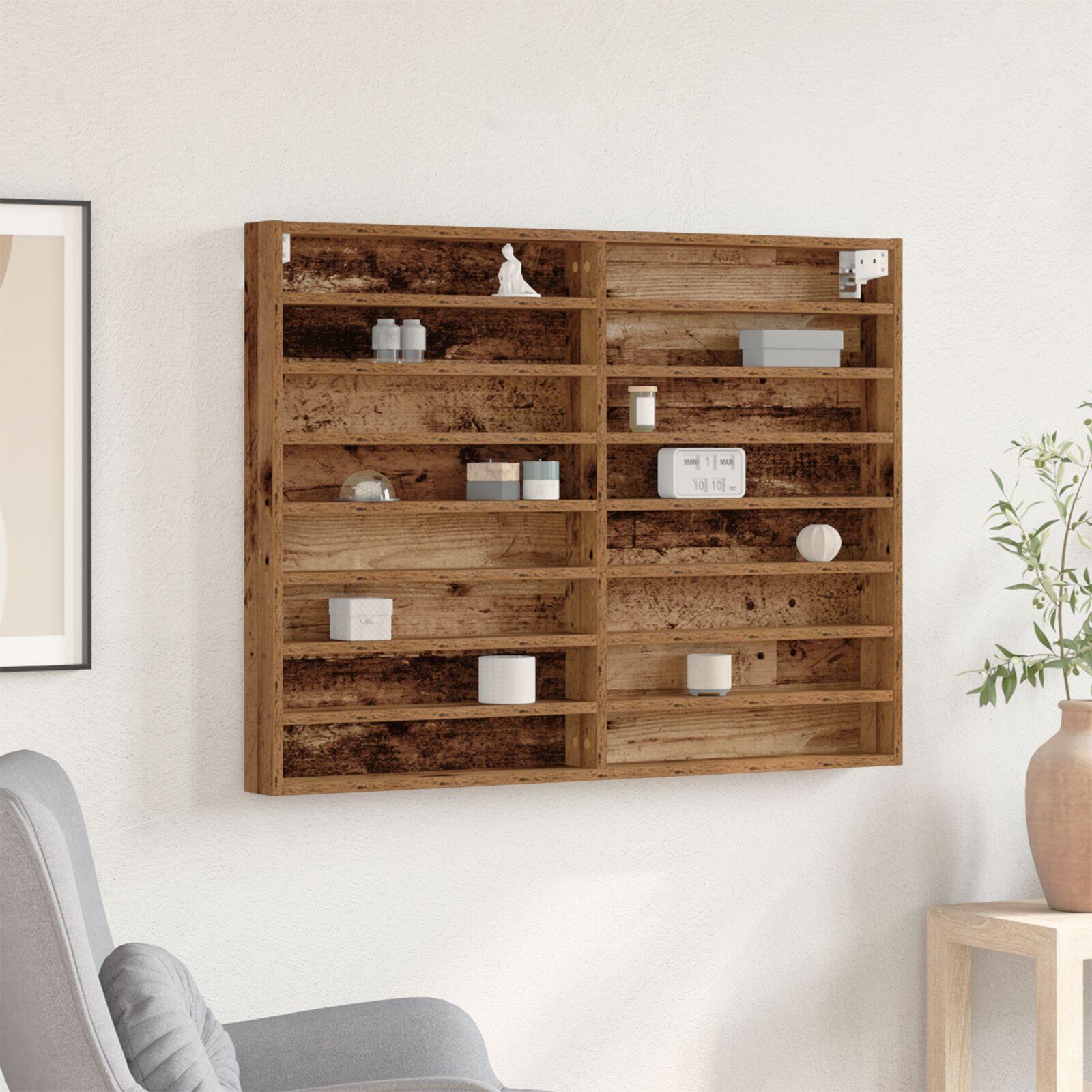 Display Skab Gammelt træ 100 x 8,5 x 75 cm Konstrueret træ