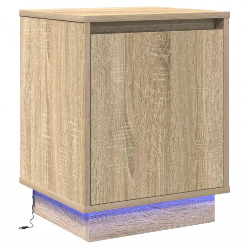 Sengeborde Sonoma eg Konstrueret træ 39 x 34,5 x 50 cm Sengebord