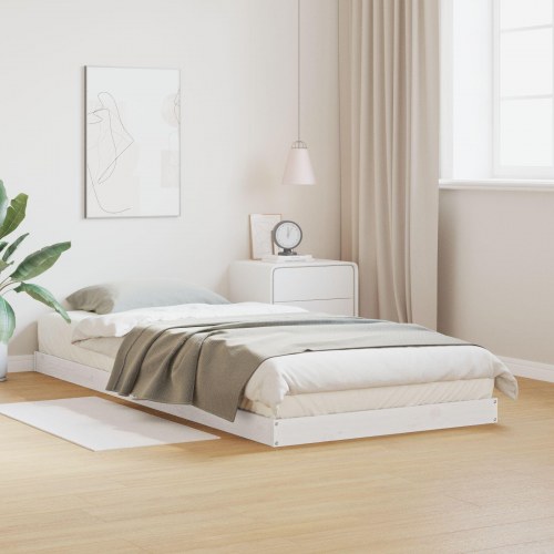 Gulv Sengramme 80x220 cm Massivt Fyrretræ