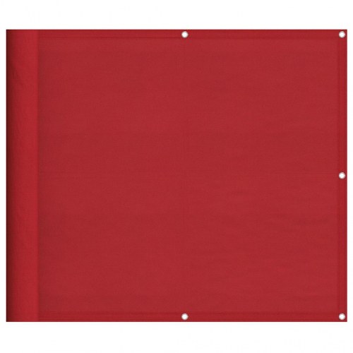 Altanafskærmning 90 x 800 cm i 100 % polyester med PU-belægning - rød