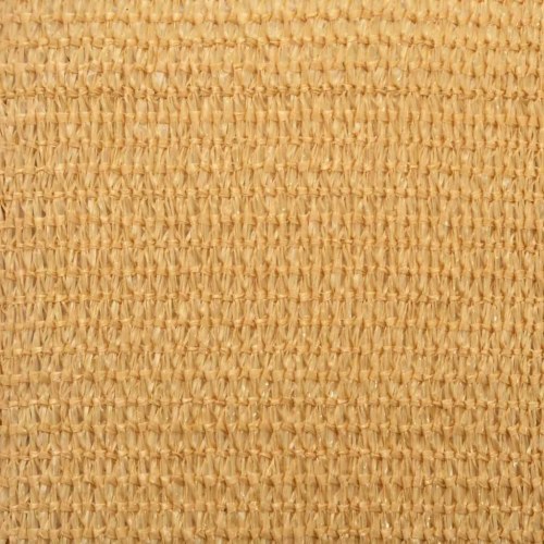 Solsejl trekantet 4×4×4 m - HDPE 160 g/m², sandfarvet