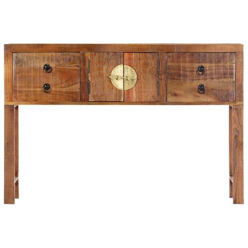 Konsolbord 120x30x80 cm massivt akacietræ