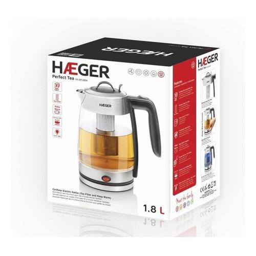 Vandkedel og Elektrisk Tekedel Haeger Perfect Tea 2200 W 1,8 L