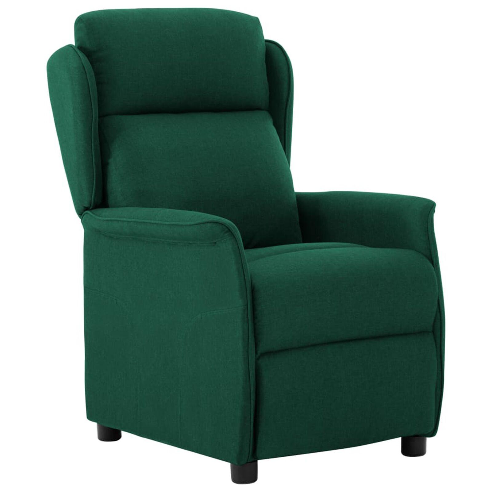 Recliner Stol Mørkegrøn Stof