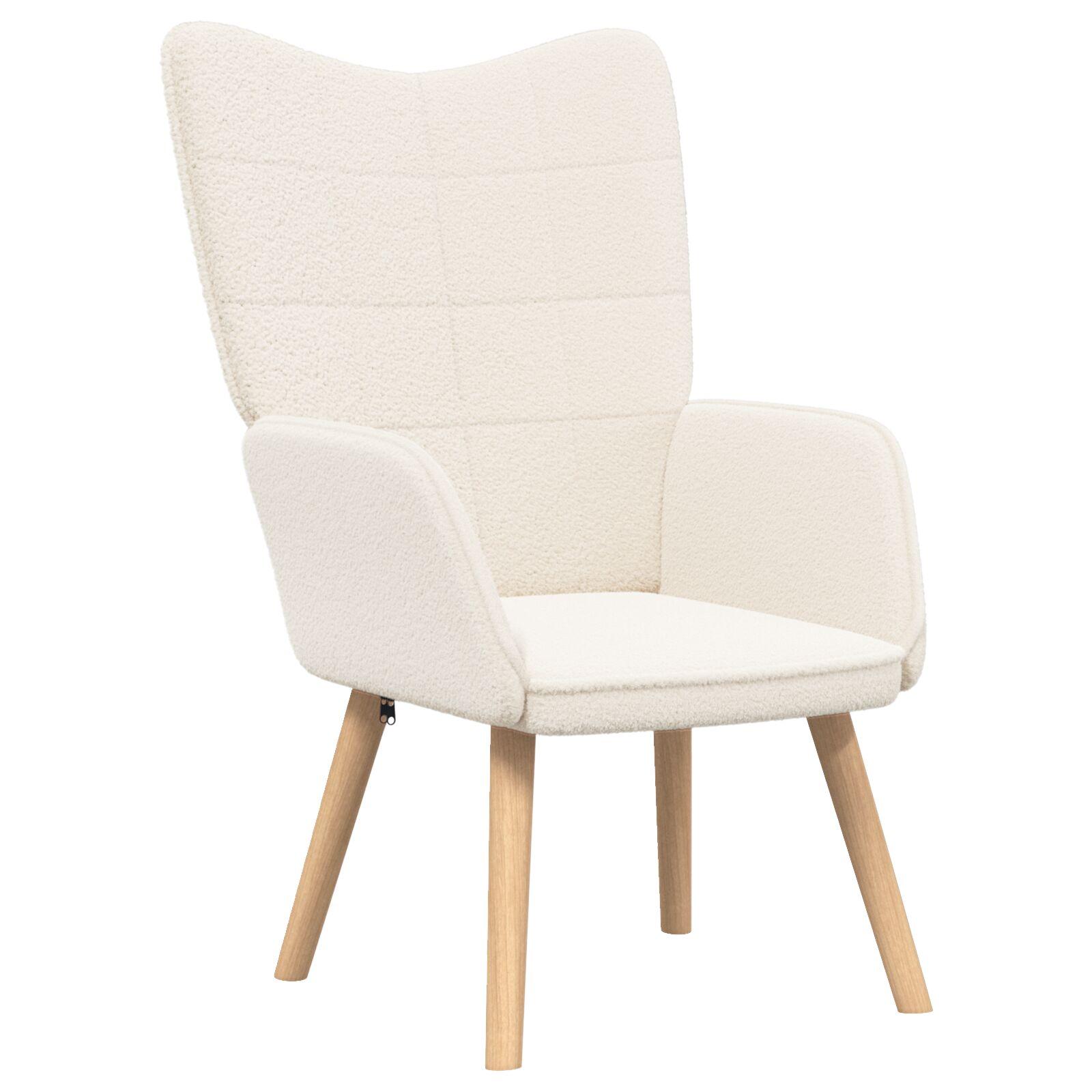 Afslappende stol Creme 62 x 67 x 95,5 cm Stof