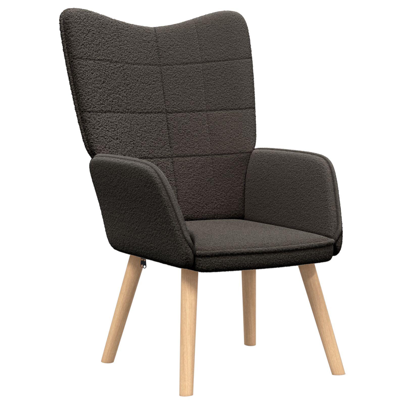 Afslappende stol Mørkegrå 62 x 67 x 95,5 cm Stof