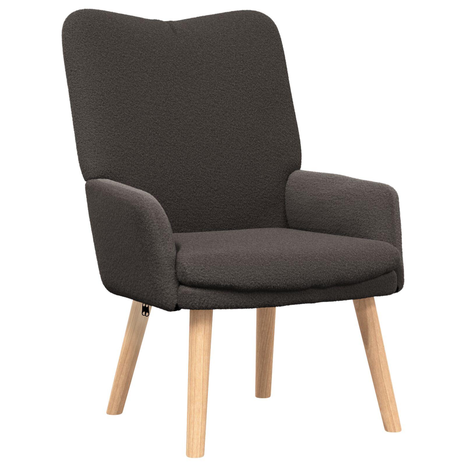 Afslappende stol Mørkegrå 63 x 67 x 94 cm Stof