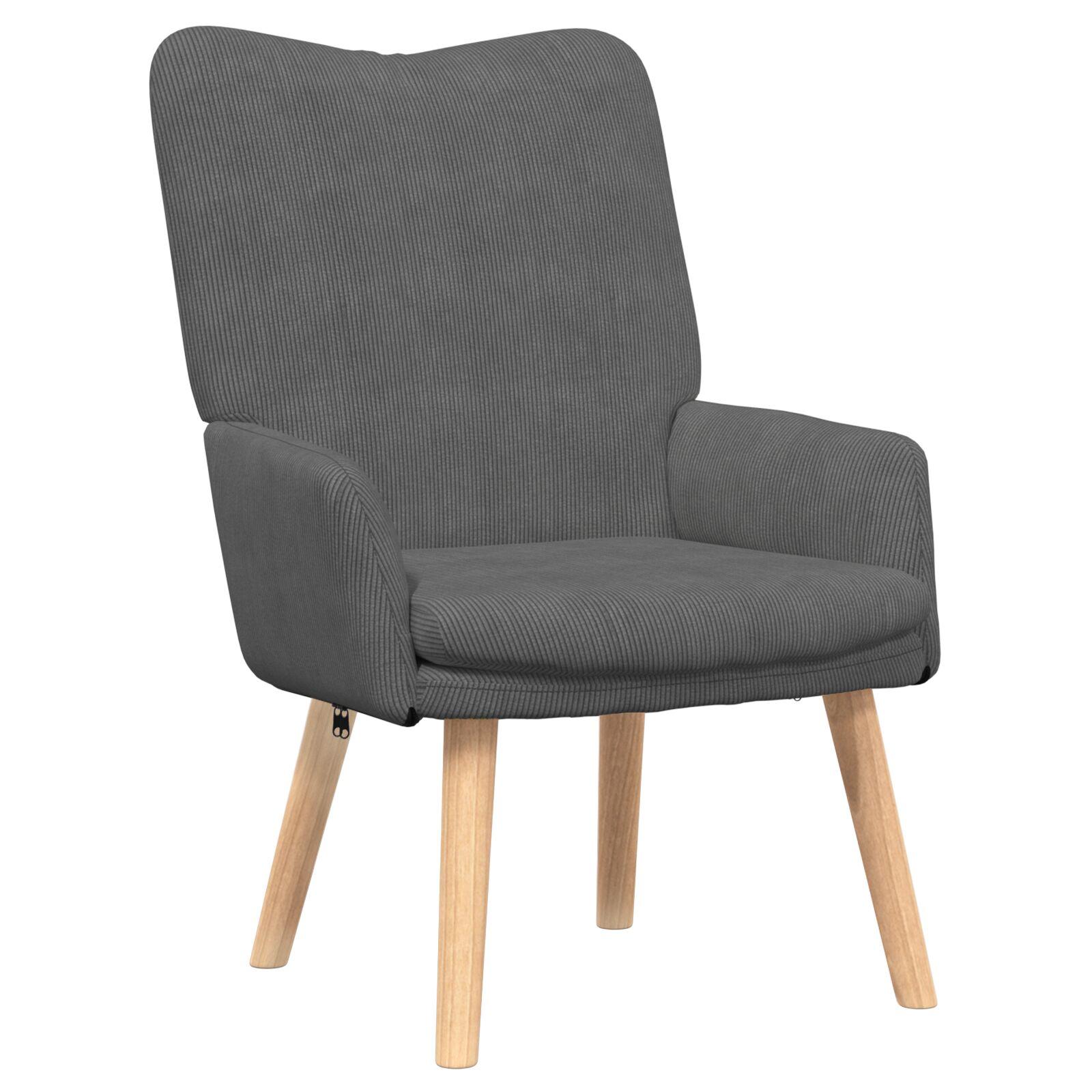 Afslappende stol Mørkegrå 63 x 67 x 94 cm Stof