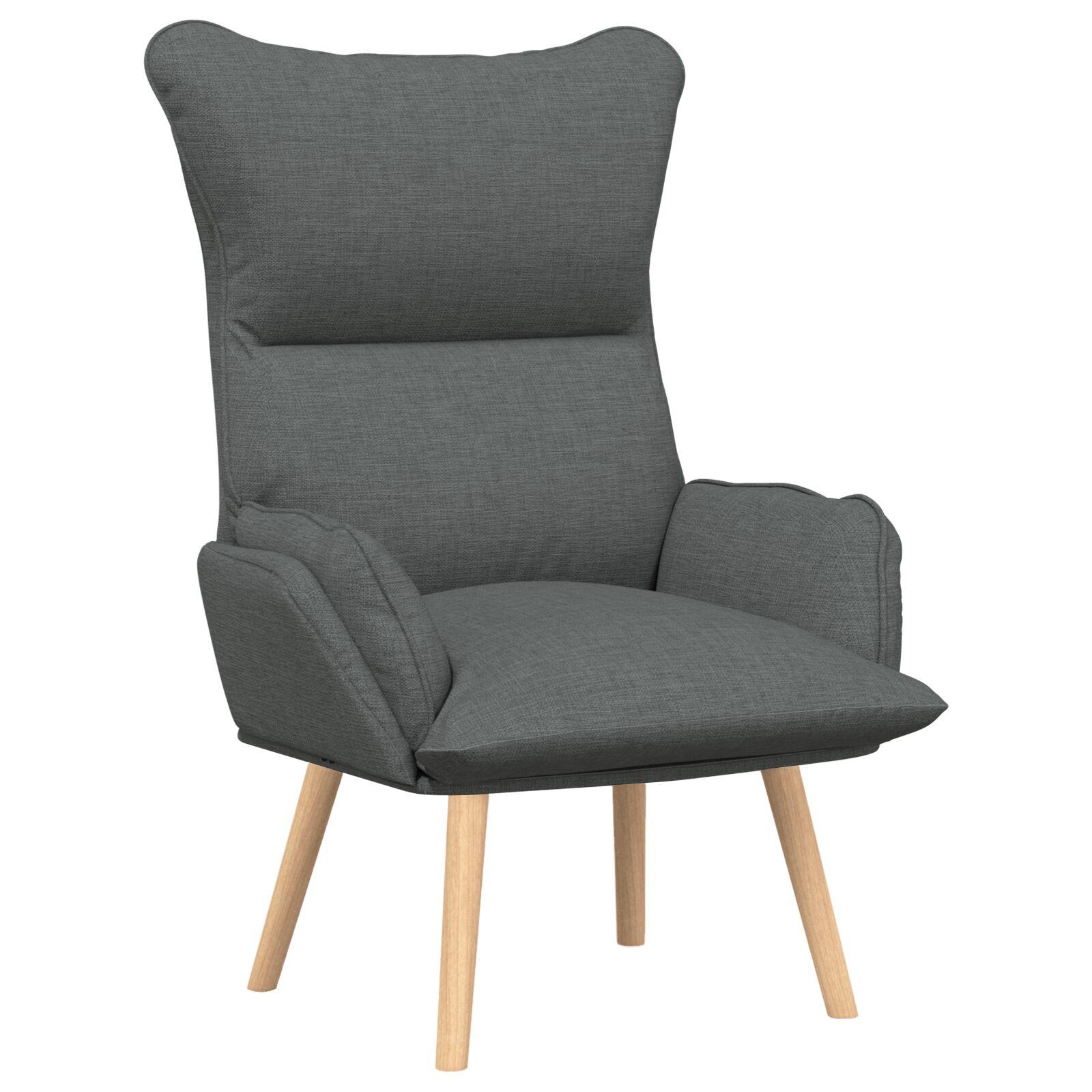 Afslappende stol Mørkegrå 69 x 74 x 93 cm Stof