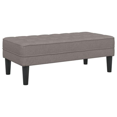 Bænk Taupe 113x57x39 cm Stof