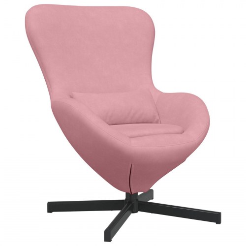 Æg Stol Pink Fløjl