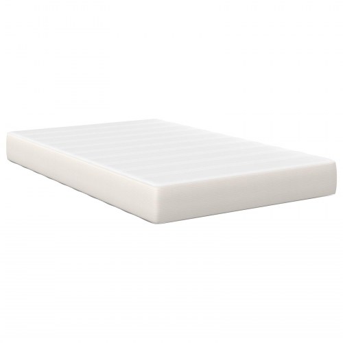Pocket Fjeder Sengemadras Creme Medium 120x200x20 cm Stof