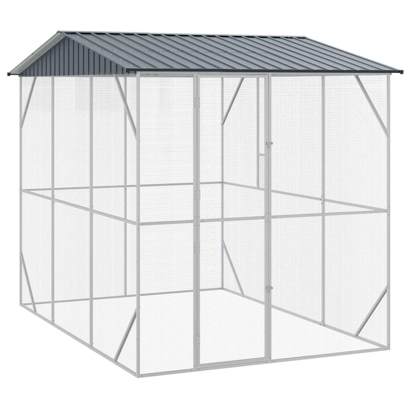 Fuglebur Antracit 227 x 310 x 247 cm Galvaniseret stål