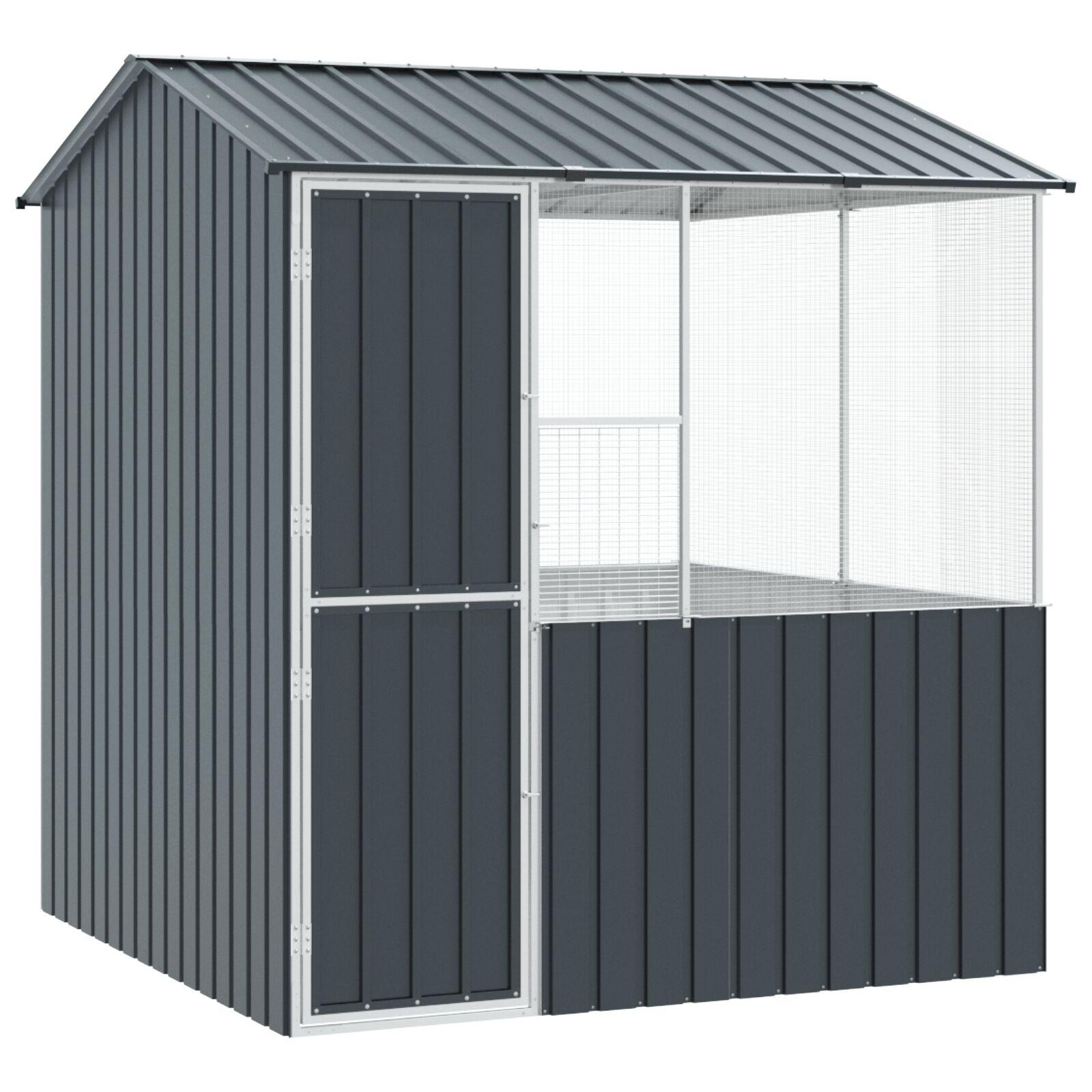 Fuglebur Antracit 215 x 209 x 230 cm Galvaniseret stål