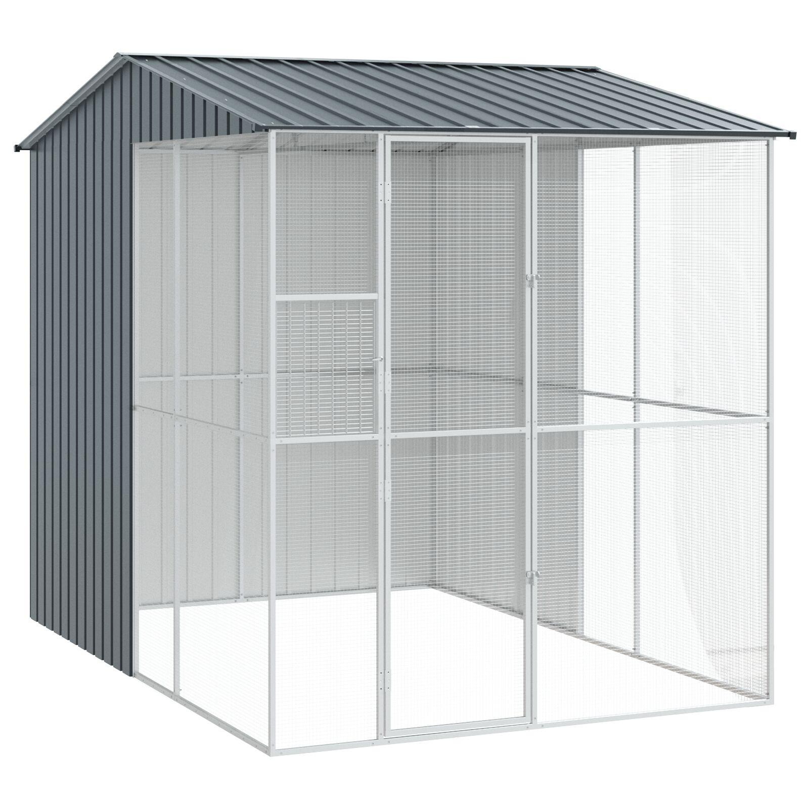 Fuglebur Antracit 215 x 310 x 247 cm Galvaniseret stål